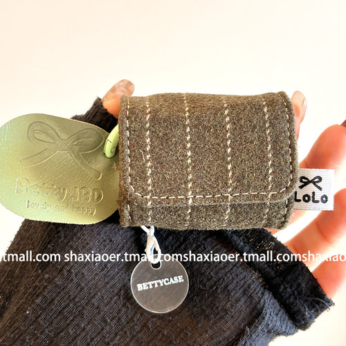 适用苹果耳机壳秋冬毛呢