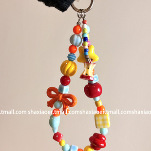 挂件实拍 手作HelloKitty挂链手机壳挂饰包包相机礼物盒链条喜庆少女心可爱卡通网红创意小众小众多巴胺高级