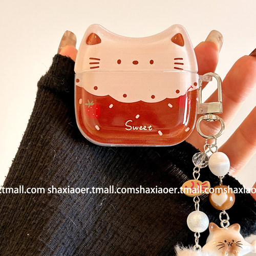 适用苹果耳机壳立体猫咪