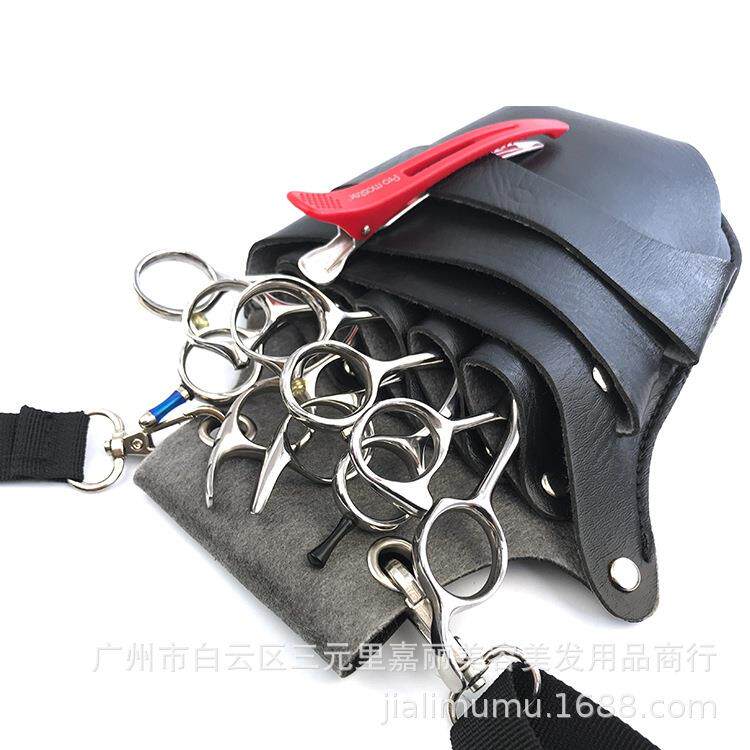 厂家直供 理发师专用剪刀包 美发腰包挎包工具包发型师腰包