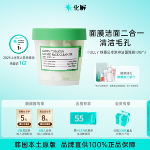 韩国化解 FULLY芙噢莉绿番茄冰淇淋洁面泥膜清洁毛孔100ml