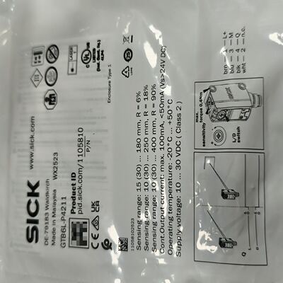 SICK西克光电传感器GTB6L-P4211，马来西亚制造，