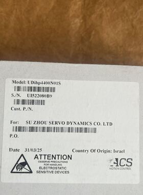 ACS伺服控制器 UDIhp4400N01S，以色列