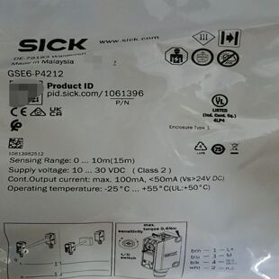 SICK西克GSE6-P4212光电传感器，订货号106