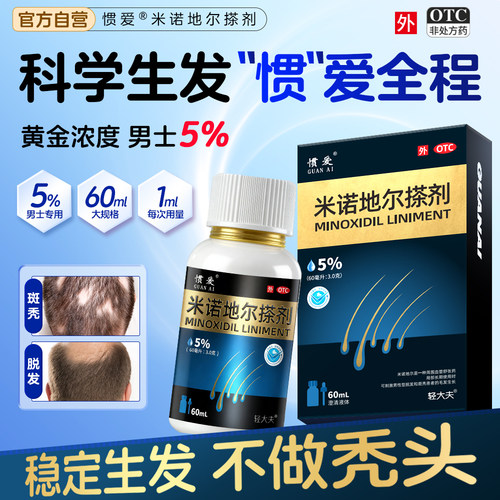 [惯爱]米诺地尔搽剂5%*60ml*1瓶/盒