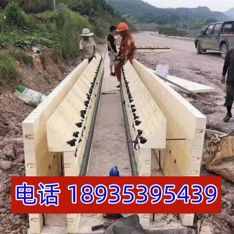 挡土墙水渠水沟现浇模具工程塑料模板护坡塑钢模具板建筑塑料模板