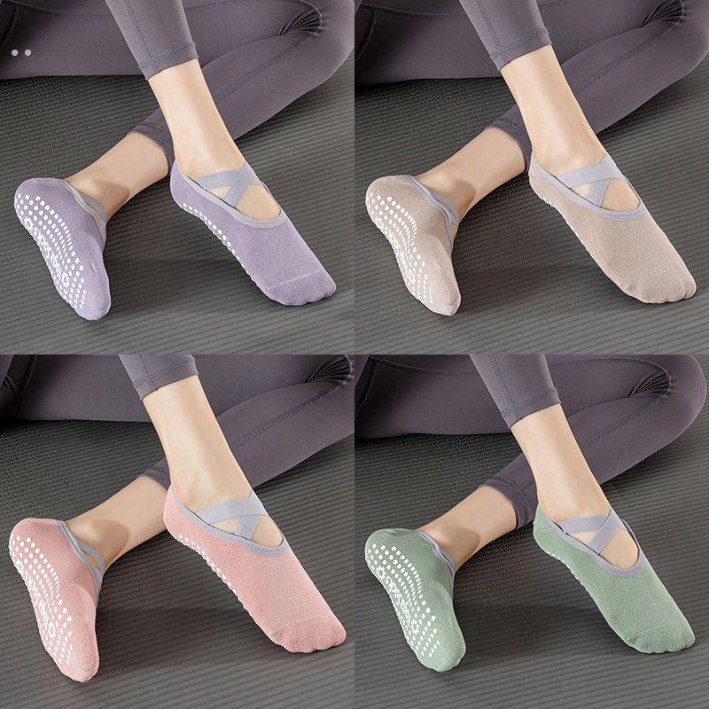 瑜伽袜子女专业防滑夏季短款健身舞蹈普拉提运动袜隔凉地板袜纯棉