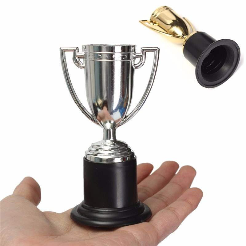 Minia Silver Trophy Football Soccer Cup Gold Silver Perfect