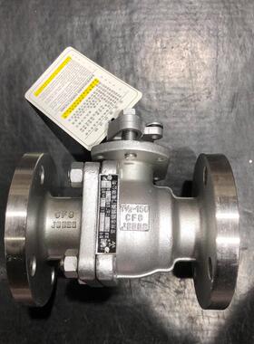 维修检查不锈钢美标球阀 Q41F-150LB DN40 不锈