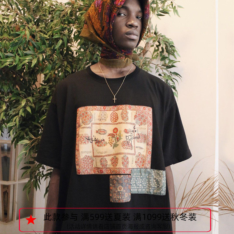 纽约潮牌Profound Foundation支线 腰果花贴布短袖 SWAE LEE上身 - 实物图
