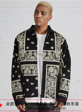 纽约潮牌Profound Foundation支线 复古腰果花 洗水做旧夹克外套