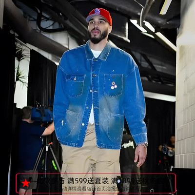 Profound Foundation支线 复古做旧四袋工装风牛仔夹克塔图姆上身