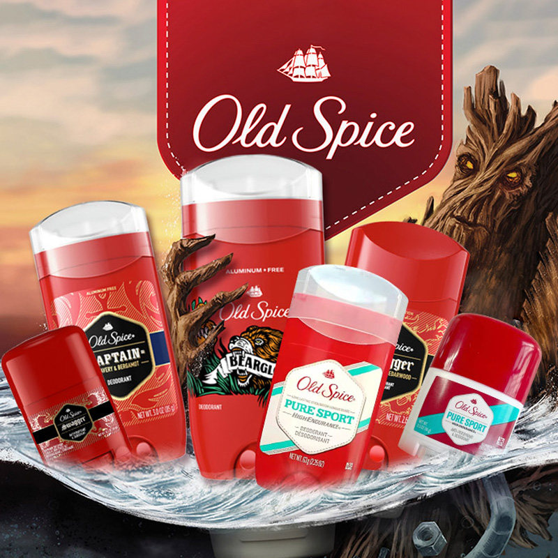美国老帆船Old Spice红色系男士清新香体除臭膏止汗膏去异味狐臭