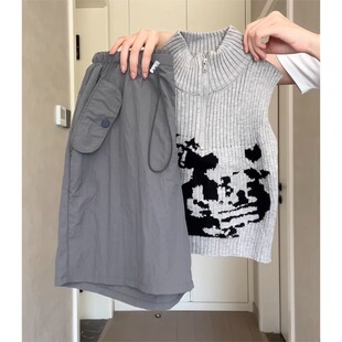 2026新款工装短裤女夏季薄款高腰休闲阔腿五分裤速干美式运动