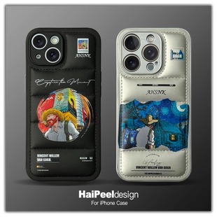 艺术家梵高油画适用三星note20ultra手机壳note8时尚s25edge羽绒服s24fe简约s9情侣a06男女a15防摔a32欧美a54