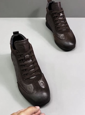 25072新品男士纯皮休闲舒适男鞋时尚潮流百搭高级感欧货品质棉鞋