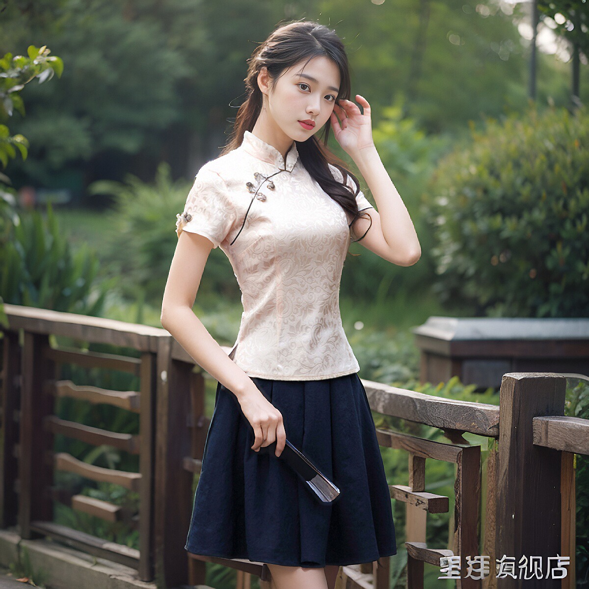 短袖旗袍女士上衣文艺民族风汉服