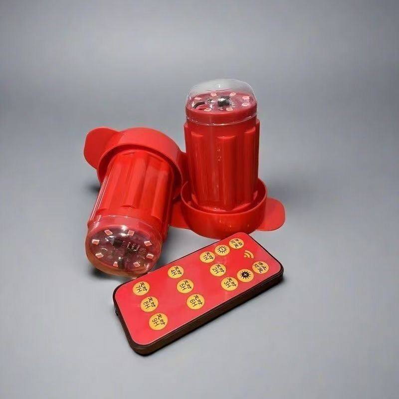 灯笼专用led灯新款红灯笼红光电池伴侣遥控LED户外防水阳台红色灯