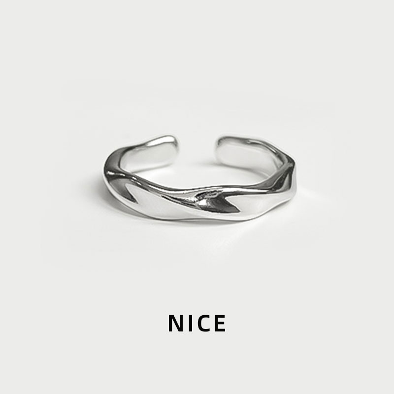 简约莫比乌斯戒指男高级感