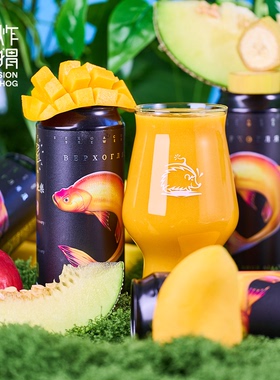 空运进口！俄罗斯塞尔加科鱼厂/头脑冷静芒果菠萝果泥酸精酿啤酒