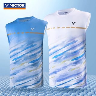 VICTOR胜利羽毛球服速干T恤无袖背心比赛男款威克多训练服T-29038