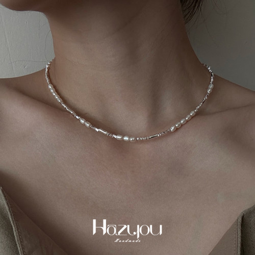 hazyou淡水珍珠纯银女