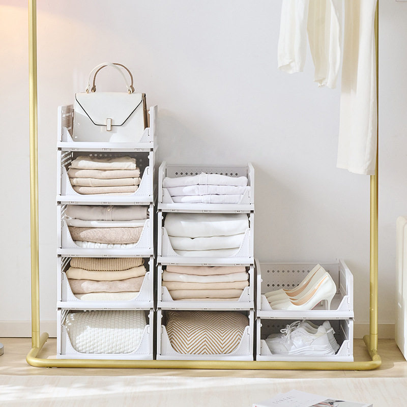 置物架衣柜收纳架收纳筐大容量衣服可衣橱隔板叠加分层PP材质,收纳整理,整理架/置物架/收纳架,淘宝优惠券,粉丝福利购,淘宝优惠卷