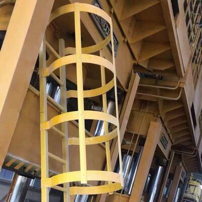 玻璃爬罐梯钢化工厂储护笼污水井挂梯玻TRO绝缘直厂家直销耐腐蚀