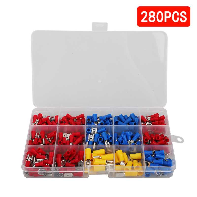 跨境货源冷压绝缘接线端子280PCS盒装组合套装Terminal亚马逊接线