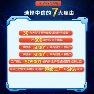 小型2回路户外防水配电箱空气盒断路器配电盒开关塑料IP65abs