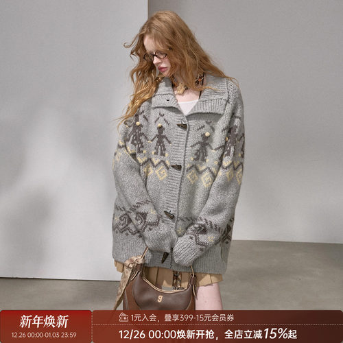 DIDDIMODA跳舞小人开衫