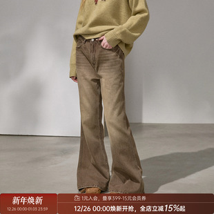 后口袋刺绣版 女2025新款 型超好看 牛仔裤 微喇裤 DIDDIMODA