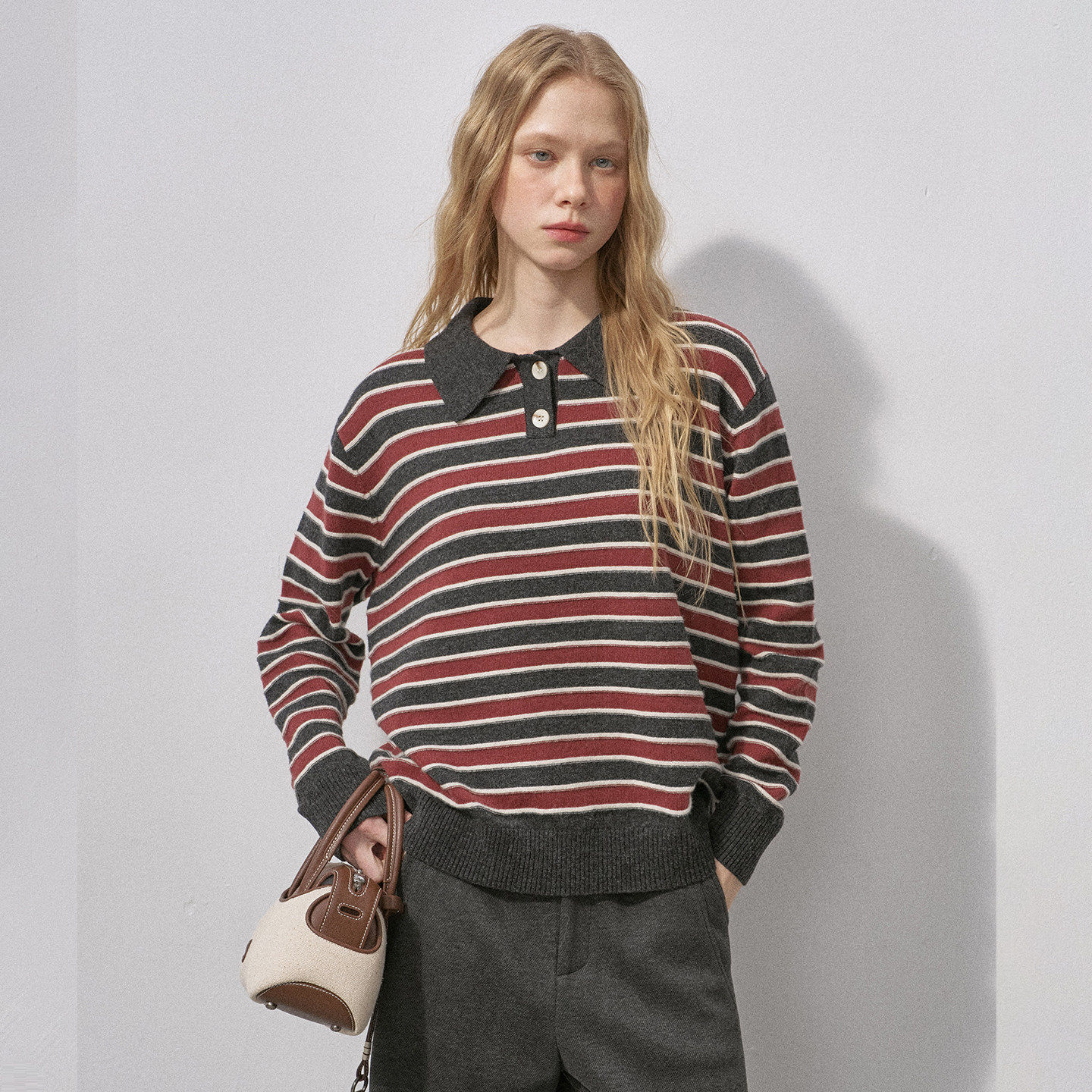 【李佳琦年货时尚节】DIDDI MODA polo领打底衫/针织外套/牛仔裤,女装/女士精品,毛衣,淘宝优惠券,粉丝福利购,淘宝优惠卷