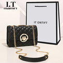 ITONTIFT女包包2025新款 单肩斜挎包百搭链条女士小众小方包 潮时尚