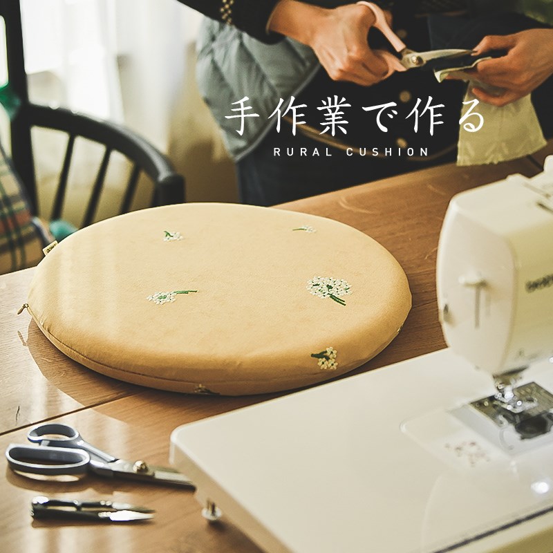 NU08日式灯芯绒海绵圆形坐垫屁垫冬季加厚座垫地上地毯榻榻米飘窗