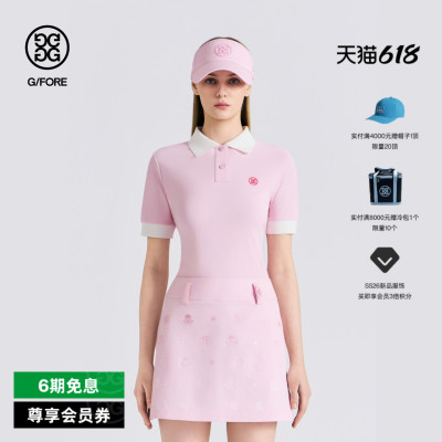G/FORE吉福官方春夏新品女士高尔夫服装PIQUÉ POLO针织衫