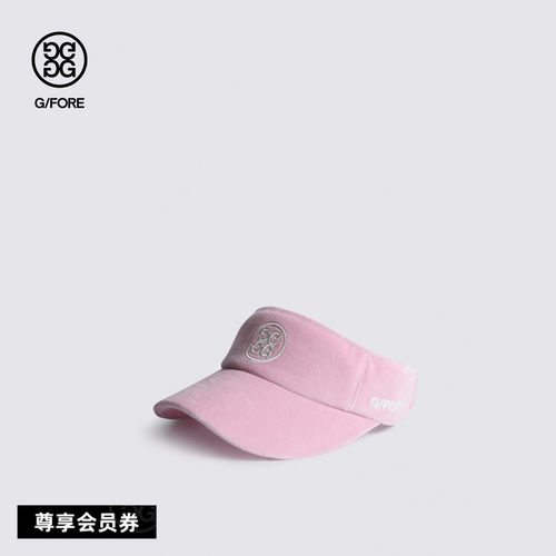GFORE吉福官方秋季新品VELVET VISOR女士丝绒空顶帽
