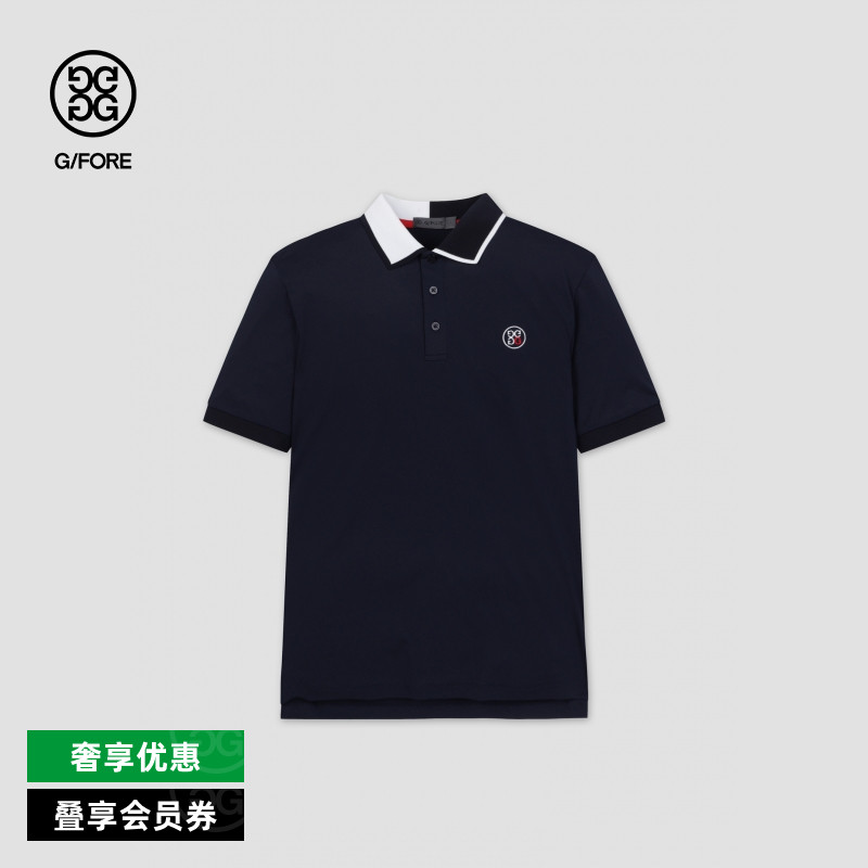 G/FORE撞色领短袖POLO衫