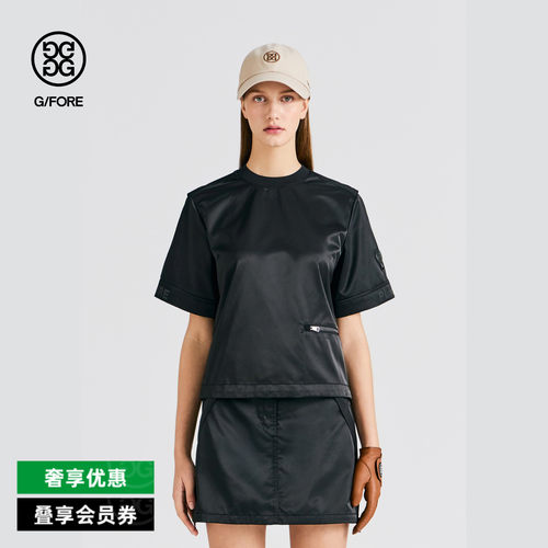 G/FORE吉福官方女士高尔夫服装CREWNECK TEE套头T恤衫