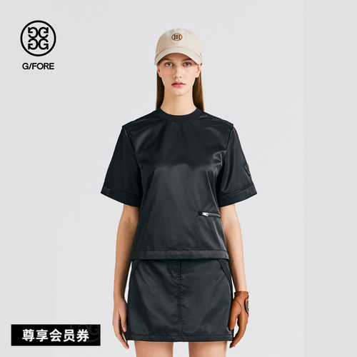 G/FORE吉福官方女士高尔夫服装CREWNECK TEE套头T恤衫