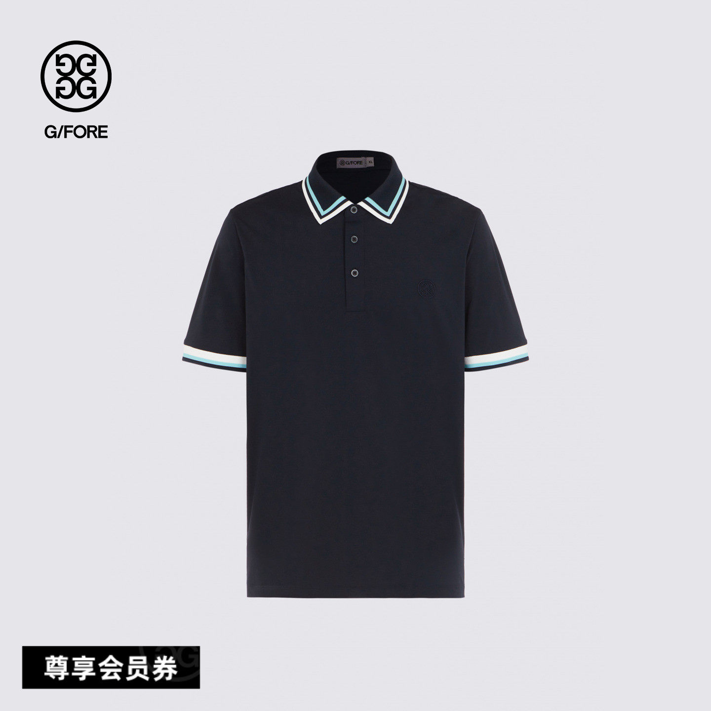 G/FORE吉福官方春夏新品男士高尔夫服装CIRCLE G'S POLO针织衫 - 实物图