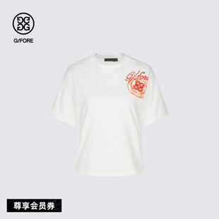 G/FORE吉福官方秋冬女士高尔夫服装HYBRID ROUND短袖T恤