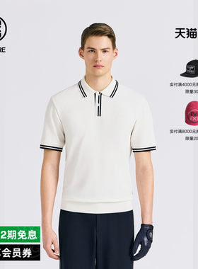 G/FORE吉福官方春夏新品男士高尔夫服装POLO T-SHIRT针织POLO衫
