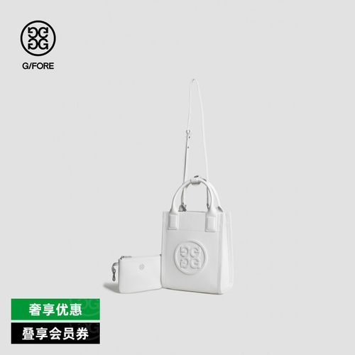 G/FORE吉福官方春夏LEATHER TOTE女士手提托特包衣物包