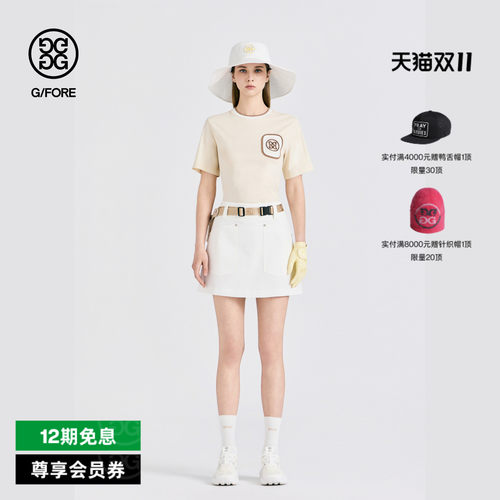 G/FORE吉福官方早秋新品女士高尔夫服装DENIM-LIKE短裙