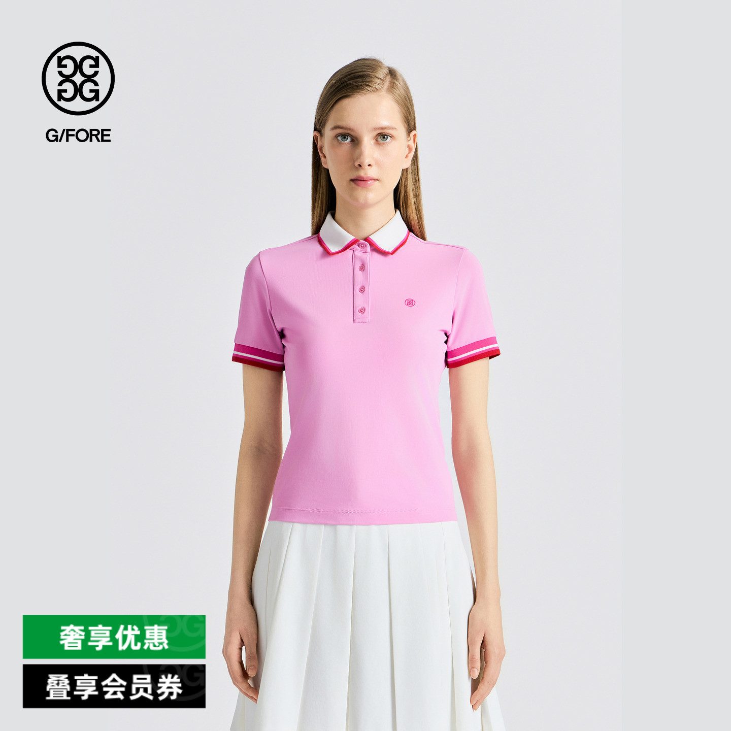 G/FORE吉福官方春夏女士高尔夫服装短袖POLO衫图片