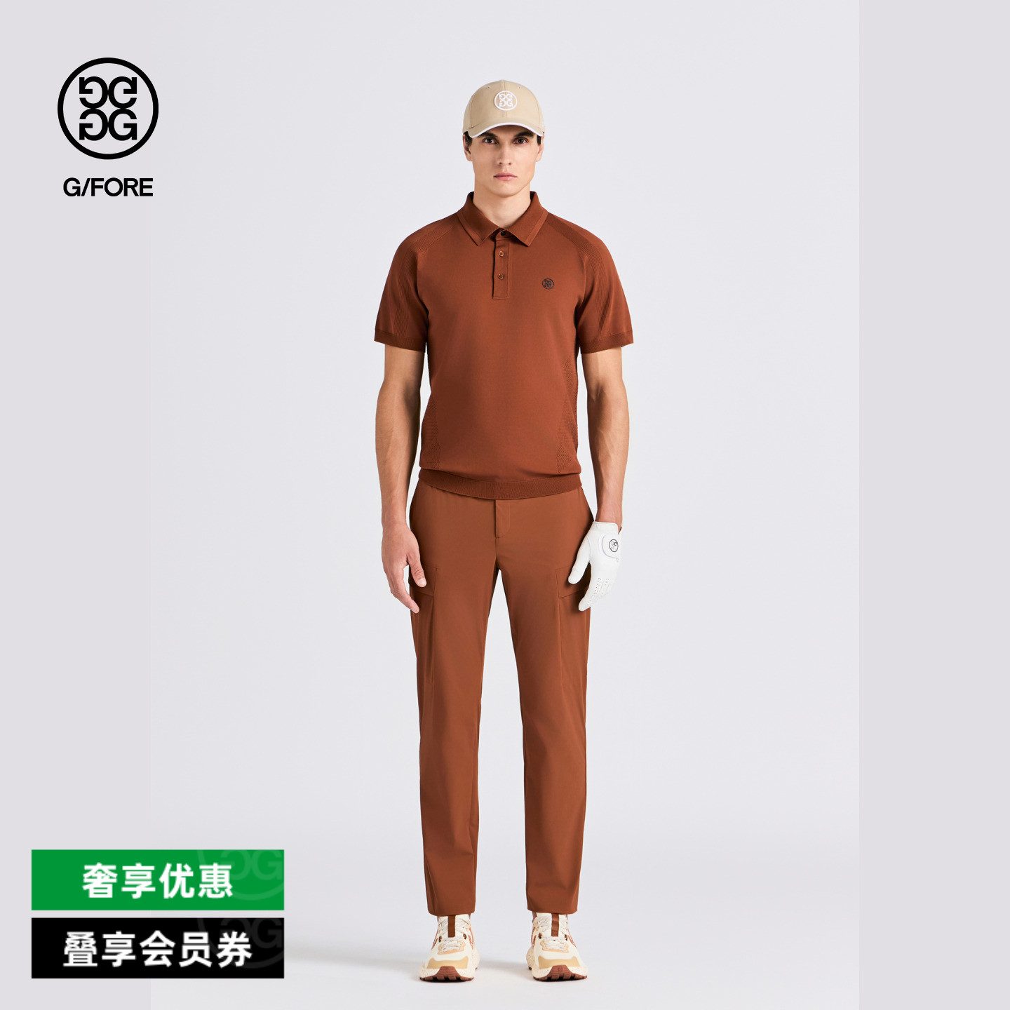 G/FORE吉福官方秋冬男士高尔夫服装COLOURED CARGO PANTS长裤图片