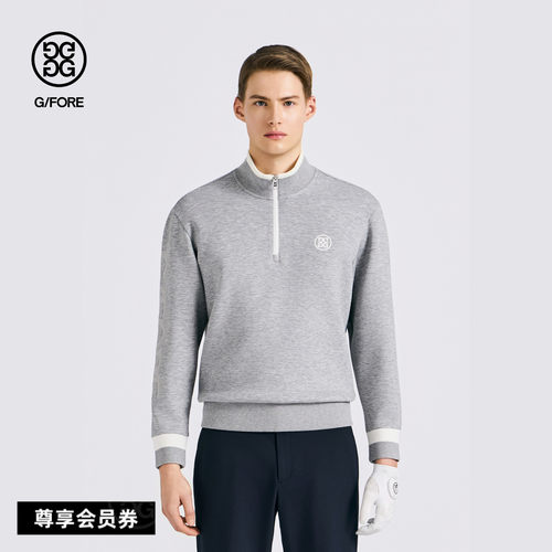 G/FORE吉福官方春夏新品男士高尔夫服装ZIP PULLOVER套头衫