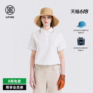 G/FORE吉福官方春夏新品女士高尔夫服装SEERSUCKER 短袖POLO衫