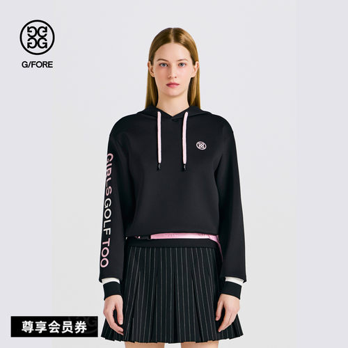 G/FORE吉福官方春夏新品女士高尔夫服装TECH HOODIE针织连帽衫